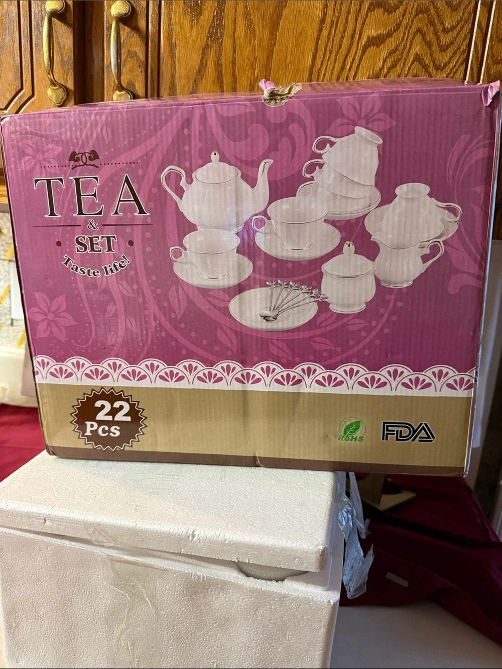 CHENP. HMC Tea Set 22-Piece Porcelain Ceramic
